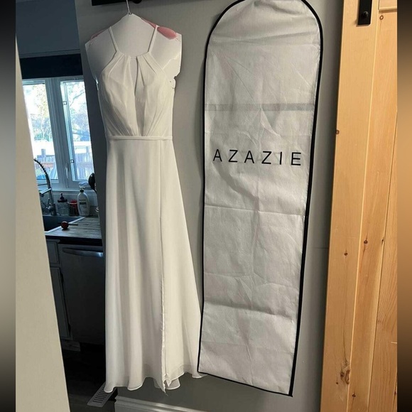 Azazie Evalleen ivory A12 bridesmaid dress - Picture 5 of 10